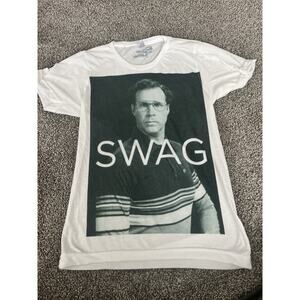 Electro Threads Shirt Swag Will Ferrell White Size Extra Small JJ